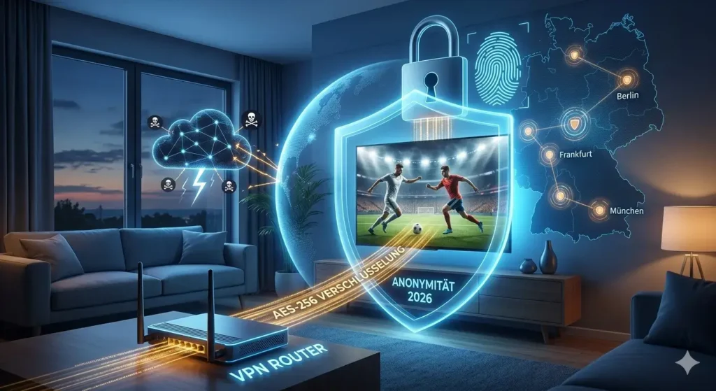 IPTV VPN Deutschland Sicherheit Anonymität 2026
