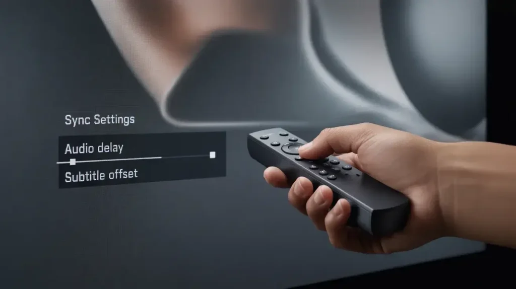 Audio Delay und Untertitel Synchronisation Einstellungen in einer IPTV App (1)