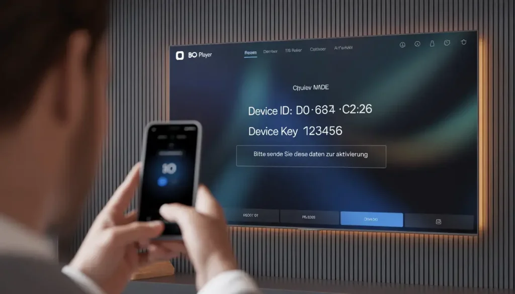 IBO Player Device ID und Device Key auf LG Smart TV anzeigen