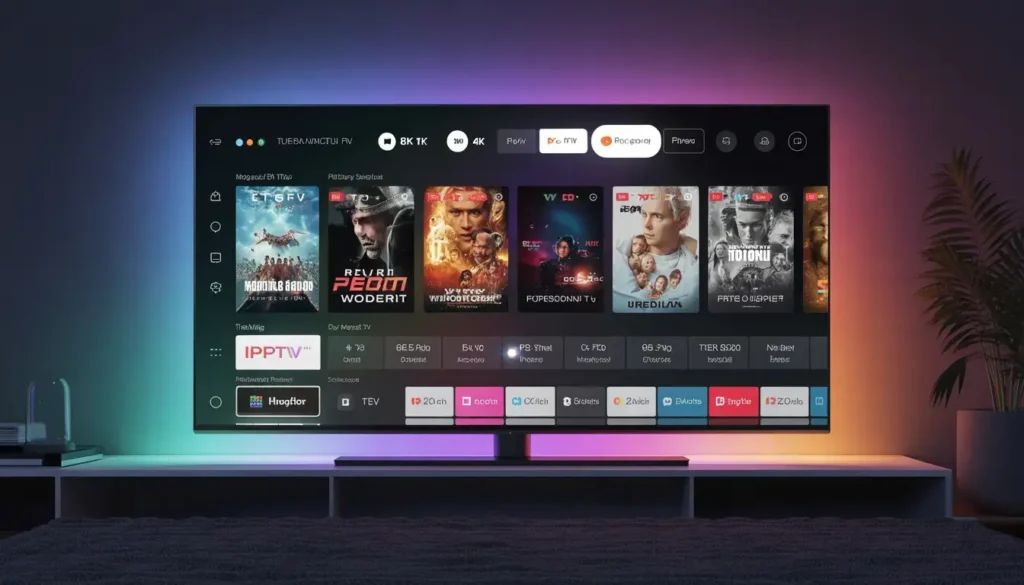 IPTV EPG und Logo Fix Benutzeroberfläche auf einem Smart TV