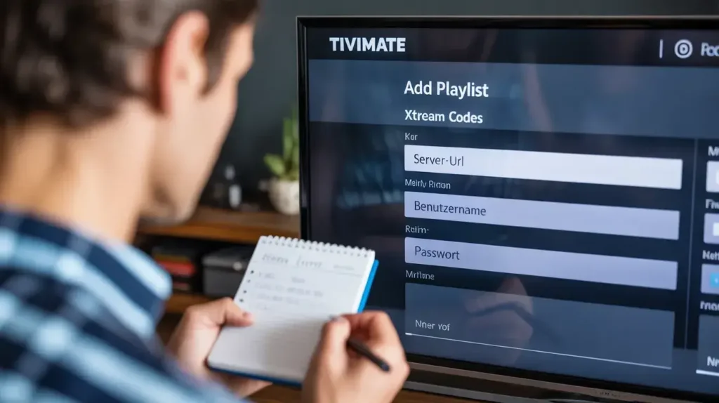 TiviMate Playlist hinzufügen mit Xtream Codes auf Fire TV Stick