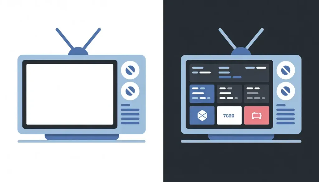 Vergleich vor und nach dem IPTV EPG und Logo Fix